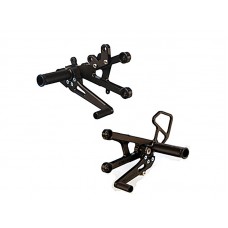 WOODCRAFT Yamaha R6 (06-16) Complete Rear Set Kit  GP Shift  BLACK
