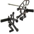 WOODCRAFT Triumph 675 06-12 Rearset Kit  STD Shift Complete With Shift and Brake Pedals  BLACK