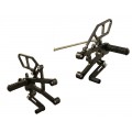 WOODCRAFT Triumph Daytona 675 (13-18) Complete Rearset Kit Tandard Shift with Shift and Brake Pedals Black for use without a Quickshifter WOODCRAFT Triumph Daytona 675 (13-18) Complete Rearset Kit Tandard Shift with Shift and Brake Pedals Black for use without a Quickshifter