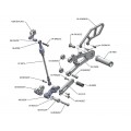 WOODCRAFT Triumph Daytona 675 (13-18) Complete Rearset Kit GP Shift with Shift and Brake Pedals BLACK - for use without a quickshifter - RACE USE ONLY WOODCRAFT Triumph Daytona 675 (13-18) Complete Rearset Kit GP Shift with Shift and Brake Pedals BLACK - for use without a quickshifter - RACE USE ONLY