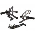 WOODCRAFT Triumph 06-12 Daytona 675 / R Street Triple Rearsets GP Shift with Quickshift rod - RACE ONLY WOODCRAFT Triumph 06-12 Daytona 675 / R Street Triple Rearsets GP Shift with Quickshift rod - RACE ONLY