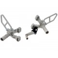 WOODCRAFT Ducati 848 /1098 / 1198 / 848 EVO Silver Rearset with Shifter WOODCRAFT Ducati 848 /1098 / 1198 / 848 EVO Silver Rearset with Shifter