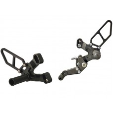 WOODCRAFT Ducati 1198SP (2011) 848 Evo (11-13) Complete Rearset Kit W/Pedals (Factory GP Quick Shifter)