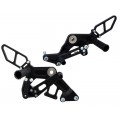 WOODCRAFT Ducati 696 / 796 / 1100 Monster (08-14) Complete Rearset Kit - Black WOODCRAFT Ducati 696 / 796 / 1100 Monster (08-14) Complete Rearset Kit - Black