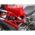 WOODCRAFT Ducati Monster 696 / 796/ 1100 Frame Slider kit (pucks sold seperately)