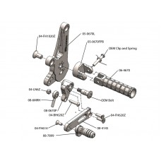 WOODCRAFT Ducati 1198 Diavel GP Shift Adjustable Complete Rearset Kit WOODCRAFT Ducati 1198 Diavel GP Shift Adjustable Complete Rearset Kit