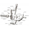 WOODCRAFT Ducati 1198 Diavel Standard Shift Adjustable Complete Rearset Kit WOODCRAFT Ducati 1198 Diavel Standard Shift Adjustable Complete Rearset Kit