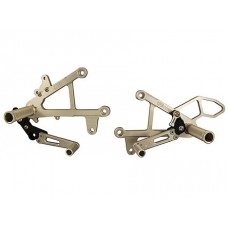 WOODCRAFT Aprilia RS125 Full GP Rearsets  Silver