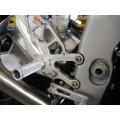 WOODCRAFT Aprilia RSV4 APRC / Tuono V4 (11-16) Full Rearsets - Clear Anodized - STD Shift