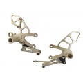 WOODCRAFT Aprilia RSV4 APRC / Tuono V4 (11-16) Full Rearsets - Clear Anodized - STD Shift