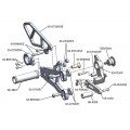 WOODCRAFT BMW S1000RR (10-14) Rearset Kit - Race Only