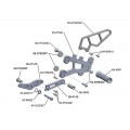 WOODCRAFT BMW S1000RR (10-14) Rearset Kit - Race Only WOODCRAFT BMW S1000RR (10-14) Rearset Kit - Race Only