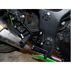 WOODCRAFT Kawasaki Ninja 300 (13-15)  Complete Rearset w/shift and Brake Pedals  Optional Brake Line Kit Available