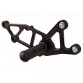 WOODCRAFT Kawasaki Ninja 250R (EX250) (08-12) / Ninja 300 (13-15) Rearset Kit Black Eccentric Adjustable Rearset