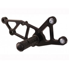 WOODCRAFT Kawasaki Ninja 250R (EX250) (08-12) / Ninja 300 (13-15) Rearset Kit Black Eccentric Adjustable Rearset