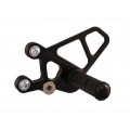 WOODCRAFT Kawasaki Ninja 250R (EX250) (08-12) / Ninja 300 (13-15) Rearset Kit Black Eccentric Adjustable Rearset