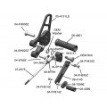 WOODCRAFT Kawasaki Ninja 250R (EX250) (08-12) Black Eccentric Complete Rearset w/shift and Brake Pedals WOODCRAFT Kawasaki Ninja 250R (EX250) (08-12) Black Eccentric Complete Rearset w/shift and Brake Pedals