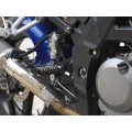 WOODCRAFT Suzuki SV1000 all years Black Complete Rearset with Pedals