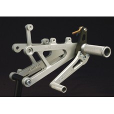 WOODCRAFT Yamaha R1 (04-06) Complete Rearset Kit with 3 Piece Pedals