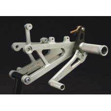 WOODCRAFT Yamaha R1 (04-06) Complete Rearset Kit with 3 Piece Pedals