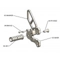 WOODCRAFT Ducati 1198SP (2011) 848 Evo (11-13) Complete Rearset Kit W/Pedals (Factory GP Quick Shifter)