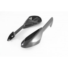 MOTOCORSE - CARBON FIBER MIRROR BODY - SET (no turn indicator and mirror glass included) FOR DUCATI 899 / 1199 PANIGALE