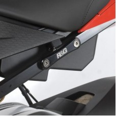 R&G Racing passenger foot rest blanking plates for BMW HP4 '13-'15 S1000RR '10-'18 & S1000R '14-'20