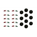 Brembo Kit Tricolor Stickers and Rubber Cap Brembo Kit Tricolor Stickers and Rubber Cap
