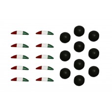 Brembo Kit Tricolor Stickers and Rubber Cap