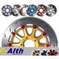 Alth 'Street' version SINGLE Front Brake Rotor for Bikes With Traction Control / ABS Alth 'Street' version SINGLE Front Brake Rotor for Bikes With Traction Control / ABS