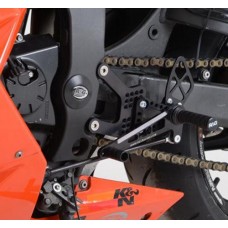 R&G Racing Road Shift Pattern Adjustable Rearsets for Kawasaki ZX6R '07-'17 without ABS