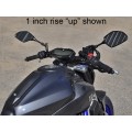 WOODCRAFT Yamaha FZ-07 (MT07) '15 Clipon Adapter Plate Set w/Bars WOODCRAFT Yamaha FZ-07 (MT07) '15 Clipon Adapter Plate Set w/Bars