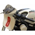 WOODCRAFT Ducati Monster 696/796/1100 Clipon Riser Adapter Plate w/Long Black Bars WOODCRAFT Ducati Monster 696/796/1100 Clipon Riser Adapter Plate w/Long Black Bars