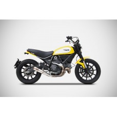 ZARD ZUMA Slip-on Exhaust for Ducati Scrambler (15-20)