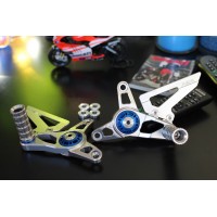AEM FACTORY - Adjustable Billet Rearsets for Mv agusta F4/B4 models w/ Colored Eccentric AEM FACTORY - Adjustable Billet Rearsets for Mv agusta F4/B4 models w/ Colored Eccentric