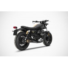 ZARD 'SLIM' Dual Slip-on Exhaust for Moto Guzzi V9 Bobber & Roamer