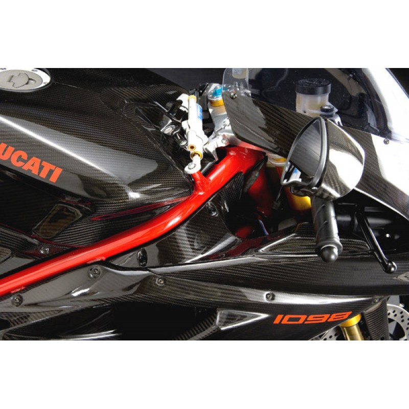 CARBONDRY DUCATI 848 / 1098 & 1198 CARBON FIBER AIR INTAKE COVERS (PAIR)