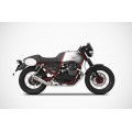 ZARD Dual Slip-on Exhaust for Moto Guzzi V7 II Racer ZARD Dual Slip-on Exhaust for Moto Guzzi V7 II Racer
