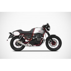 ZARD Dual Slip-on Exhaust for Moto Guzzi V7 II Racer