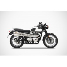 ZARD 2-2 High Mount Full Exhaust System for the Bonneville T-120 (2016+)