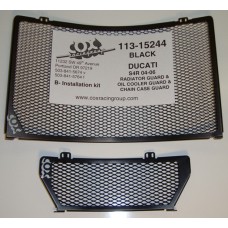 Cox Racing Radiator Guards for the Ducati Monster S4, S4R, and Sport Touring ST2 / ST3 / ST4 /  ST3S and ST4S (97-06)