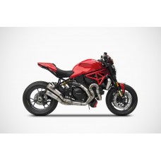 ZARD Full 2-1-2 Exhaust for 2016+ Ducati Monster 1200 R and  2017+ Monster 1200 / S