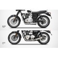 ZARD 'Low' to 'Slim' Conversion Kit for the Bonneville T-120 (2016+) ZARD 'Low' to 'Slim' Conversion Kit for the Bonneville T-120 (2016+)