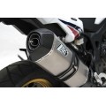 ZARD Sip-on Exhaust With Conical Muffler for Honda Africa Twin 1000 (2016+)