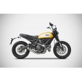 ZARD Full Exhaust with SLASH CUT MUFFLER for Ducati Scrambler