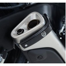 R&G Racing Exhaust Protector (Can Cover) Hexagonal shape for Honda CBR125R '11-'13  CBR250R '11-'14  CB600 '11-'13  CBR600F '11-'13  CBR1000RR '08-'15  Suzuki GSX-R600 '11-'15  GSX-R750 '11-'15  & Aprilia V4