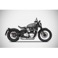 ZARD Low Stainless Slip-ons for Triumph Bobber 1200 (2016+) ZARD Low Stainless Slip-ons for Triumph Bobber 1200 (2016+)