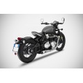 ZARD Low Stainless Slip-ons for Triumph Bobber 1200 (2016+) ZARD Low Stainless Slip-ons for Triumph Bobber 1200 (2016+)