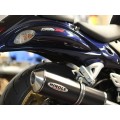 Hindle Suzuki Hayabusa (08+) with Evolution Carbon Fiber Muffler w/ Carbon Tip Hindle Suzuki Hayabusa (08+) with Evolution Carbon Fiber Muffler w/ Carbon Tip