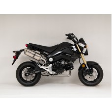 Hindle Exhaust for Honda Grom (13-16) with Evolution Carbon Fiber Muffler w/ Carbon Tip